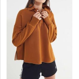 Urban Outfitters Long Sleeve Polo Top